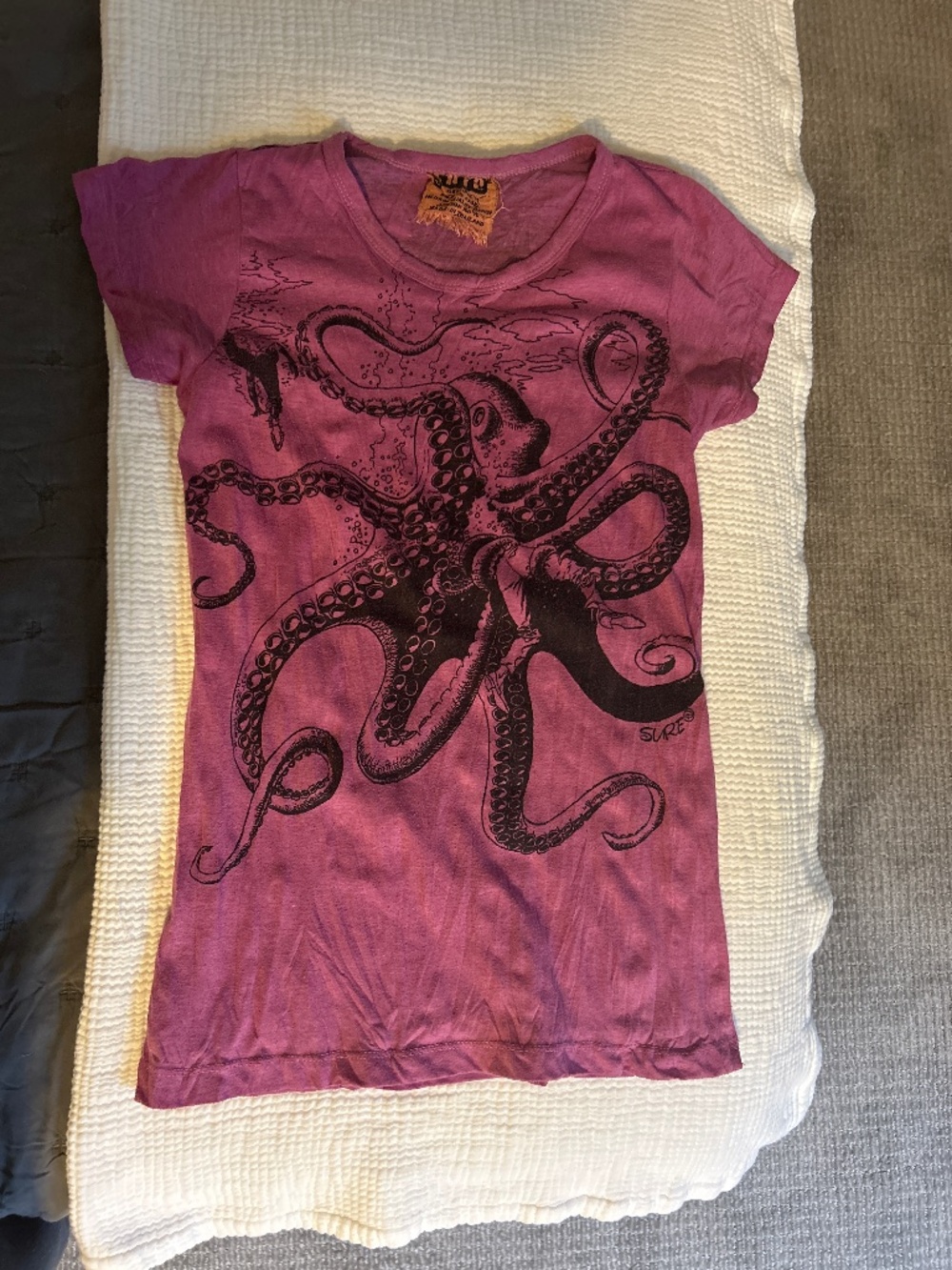 Octopus dragging a man down t-shirt